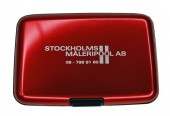 Korthållare aluminium röd