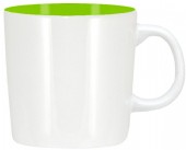 Blank vit mugg med färgad insida