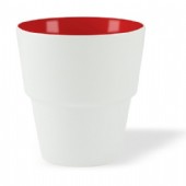 Snygg stapelbar mugg med tryckt företagslogo