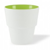 Snygg stapelbar mugg med tryckt företagslogo