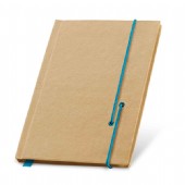 Anteckningsblock med företagets logo graverad