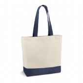 Kasse i canvasbomull i två färgers ton.