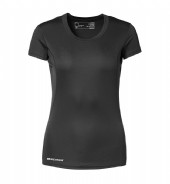 tränings t-shirt med tryck profilkläder dam