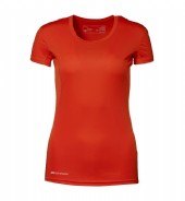 tränings t-shirt med tryck profilkläder dam