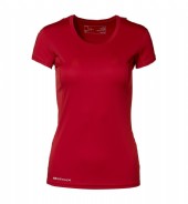 tränings t-shirt med tryck profilkläder dam