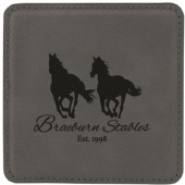 Underlägg fyrkantigt med gravyr