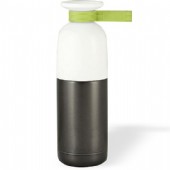 Termos i antracit med mugg i 4 olika färger på silikonhandtaget