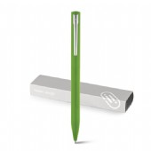 Aluminiumpenna med lackad yta och clip i krom.