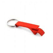 Kombinerad nyckelring och kapsylöppnare i 9 olika färger.