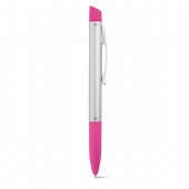 penna i en kombination av aluminium och ABS med gummerat grepp.