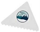 Trekantig isskrapa med tryck