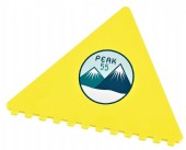 Trekantig isskrapa med tryck