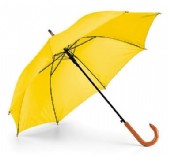 Paraply med trähandtag i 8 olika färger