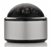 Blåtandshögtalare rund i aluminium