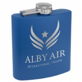 Matt pulverlackerade fickpluntor med gravyr