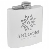 Matt pulverlackerade fickpluntor med gravyr