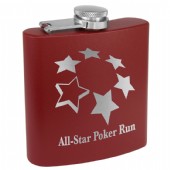 Matt pulverlackerade fickpluntor med gravyr