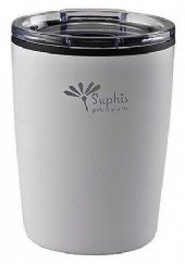 Espressomugg i rostfritt stål med gravyr