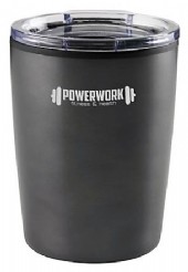 Espressomugg i rostfritt stål med gravyr